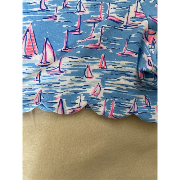 Lilly Pulitzer Jace Romper Zanzibar Blue Boatylicious Strapless XS - Picture 7 of 8